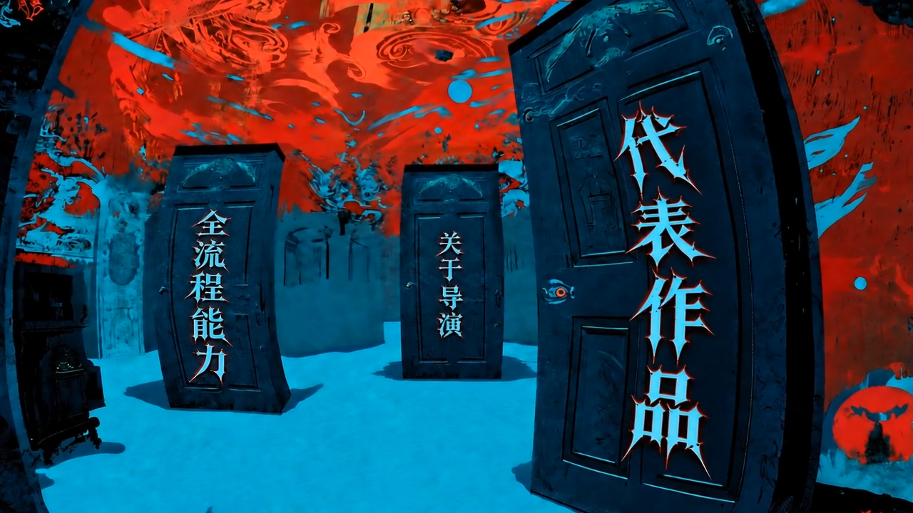 三扇门组成的作品集主导航